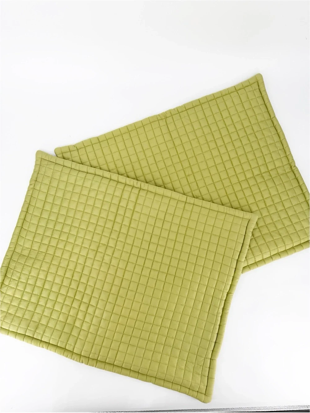 Crate and Barrel Plaza Celery Standard Shams 2